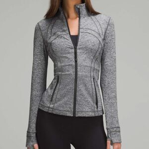 Lululemon Define Jacket Luon Heathered Black Size 6 Gray